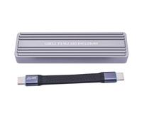 Whltzf Caso Involucro del Disco Solido USB3.2 Gen2x2 20gbps Due Protocolli Adattatore Disco Solido Esterno per 2242/2280 Opzione Shell in Alluminio Espansione Archiviazione capacità