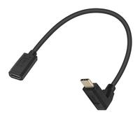 Whltzf Cavo Ricarica Tipo C Angolato A 90 Gradi Filo Ricarica Lungo Rapida Cavo Trasferimento Dati da 10 Gbps per Laptop Tablet Telefonico USB C Cavo Trasferimento Dati USB C