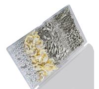 Whltzf Confezione da 50 ciondoli colorati con perle angeliche, decorazione per accessori eleganti e incantevoli, per uso quotidiano, set creativo per hobby