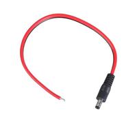 Whltzf DC5521 SUPERIMENTO 5 5 Mmx2 1 Mm Cita Alimentazione Maschio 14awg Filo Nudo Open Filo Cavo Riparazione CCTV Strissioni LED Sicurezza LED LED LEGGI