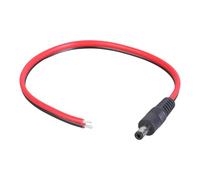 Whltzf DC5521 SUPERIMENTO 5 5 Mmx2 1 Mm Cita Alimentazione Maschio 14awg Filo Nudo Open Filo Cavo Riparazione CCTV Strissioni LED Sicurezza LED LED LEGGI
