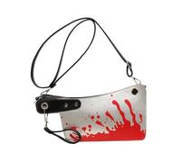 Whltzf Elegante borsa a tracolla in ABS a forma di cucina borsa creativa ispirata alle posate per borse da donna borsa portatile a forma di coltello da cucina borsa a tracolla alla moda, Argento