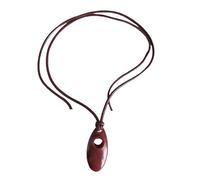 Whltzf Elegante collana con ciondolo ovale cavo gioielli collana corda moda per abiti da festa e gruppi casual collana dichiarazione del partito