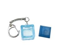Whltzf Interruttori Tester Portachiavi Trasparente Ciondolo Con DSA Keycap Per Testare Interruttori Tastiera Meccanica Stress Relief Giocattolo Verde Portachiavi Pendente