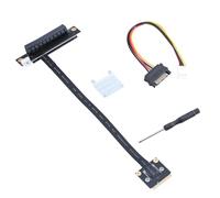 Whltzf Minipcie A PCIe 1x 4XX 8X 16x Convertitori Slot per Estensione da 270 Gradi per PC Componenti PCIExPress Cavo