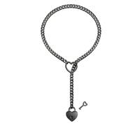 Whltzf Moda Hollow Cuore Catena Collana Punk Amore A Forma di Pendente Neckchain Per Le Donne Uomo Catena Clavicola Del Partito Gioielli Rock Statement