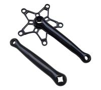 Whltzf Pedivella per biciclette da 170 mm in lega di alluminio a montaggio diretto, set di pedivelle nere per mountain bike, pedivella