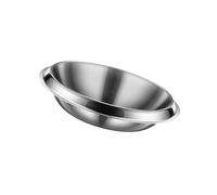 Whltzf Piatti in acciaio inox 304, per picnic, campeggio, feste, set di piatti in metallo, per cucine e tavoli da pranzo, insalatiera