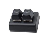 Whltzf Piccola tastiera di gioco con cavo USB con 2 tasti programmabili Backlits di colore per i giocatori del gioco Presentano la tastiera di gioco