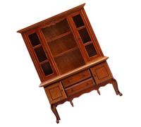 Whltzf Piccolo armadio in legno fatto a mano per case delle bambole realistico scala 1/12 camera da letto mobili da cucina modello artigianato fotografia arredamento fatto a mano armadio per piccole