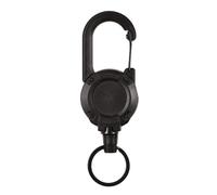 Whltzf Portachiavi retrattile Porta badge Heavy Duty Badge Reel Strong Casing Metal Coiled Steel Wire Rope Moschettone Portachiavi estensibile Corda metallica Portachiavi retrattile Heavy Duty