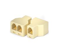 Whltzf RJ11 6p4c/6p2c Telefonotter Slitt da 2way Slittoni Telefonici Splitter per Doppia Connessione Adattatore Telefonico