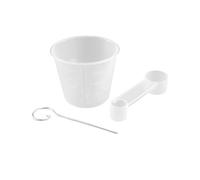 Whltzf Set di accessori da forno ergonomici Cucchiaio dosatore con dispositivo di rimozione della pasta antiscivolo per la cucina Parti di macchine per il pane Accessori di misurazione multiuso per