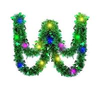 Whltzf Strisce decorative di lana per il giorno di San Patrizio da 200 cm con luce da appendere al ciondolo decorazioni per feste irlandesi strisce festival irlandese decorazione per festival