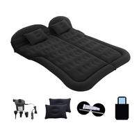 WHLYQF Auto Materasso Gonfiabile per AUDI a6 c4 c5 c6 c7 c8 Avant Quattro allrad s-Line, con La Pompa Di Aria Elettric Floccato e Superficie in PVC 6 Airbag Indipendenti,B/Black