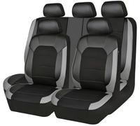 WHLYQF Copri Sedili Auto per VW Caddy 2K 2005-2019, Traspirante Antiscivolo Impermeabile Confortevole 5-Posti Set Coprisedili Protezioni,C-Grey