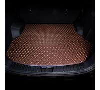 WHLYQF Tappetini per Bagagliaio Auto, per Smart 451 Brabus Smart 453 fortwo forfour Impermeabile Tappeti in Bagagliaio, Auto Pelle Tappetino Bagagliaio, D-Brown