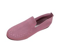 Whmowvn Ballerine da donna comode - Scarpe basse chiuse a maglia, scarpe da balerina, eleganti e comode da donna, antiscivolo, robuste scarpe da barca leggere, Colore: rosa., 38 EU