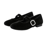 Whmowvn Scarpe basse da donna eleganti, Mary Jane Slip On Slipper chiuse, eleganti e comode, scarpe da barca leggere, antiscivolo, per Allta, Nero , 37 EU