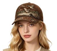 Whnbuij Baseball Hat Adjustable with Mallard & Retriever Artwork Headwear