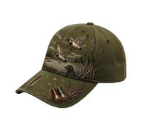 Whnbuij Baseball Hat Adjustable with Mallard & Retriever Artwork Headwear