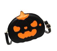 Whnbuij Borsa di zucca di Halloween,Borsa di zucca,Borsa a tracolla divertente di zucca - Borsa creativa in pelle di zucca di Halloween per donna, borsa a tracolla di zucca, Nero , Amar