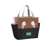 Whnbuij Borsa per il pranzo dei cartoni animati - Borsa per il pranzo isolata, borsa per il pranzo Aorabele Borsa per alimenti isolata riutilizzabile 25x14x25cm impermeabile con isolamento interno