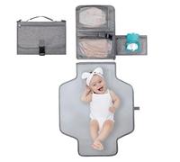 Whnbuij Cambio portatile per bambini - Cambio di viaggio, stazione di cambio per bambini | Cuscino per cambio pannolini impermeabile portatile per genitori, tappetino pieghevole compatto con tasche