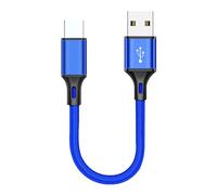 Whnbuij Cavo USB C - cavo in nylon, trasferimento di dati | 25 cm di ricarica rapida Nylon Ultra-forte corda di ricarica, collegamento flessibile, adattatore a rapida per tablet, mobile, backup in