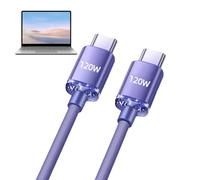 Whnbuij Cavo USB CILE DUALE C. USB - Convertitore a C, cavo splitter da a Type -C | 2 su 1 Caricatore C flessibile, di ricarica di tipo C, caricabatterie intrecciato di ri