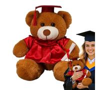 Whnbuij Certificato di partenza 'orso di peluche - Orso di peluche, talarbär | Memoriale laureato con un cuscino morbido e morbido per gli amici, regalo per la celebrazione della scuola