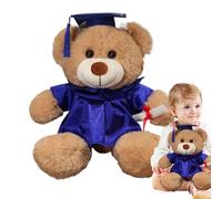 Whnbuij Certificato di partenza 'orso di peluche - Orso di peluche, talarbär | Memoriale laureato con un cuscino morbido e morbido per gli amici, regalo per la celebrazione della scuola