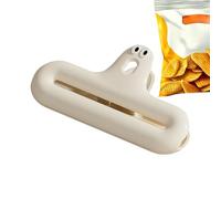 Whnbuij Clip di tenuta per alimenti, per uso domestico, simpatiche espressioni - Clip sigillanti per snack e freschezza, con foro, molla elastica integrata, da cucina per sacchetti del pane