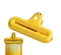 Whnbuij Clip per alimenti carine, per uso domestico, simpatiche espressioni - Clip sigillanti per snack e freschezza, con foro, molla elastica integrata, da cucina per sacchetti del pane