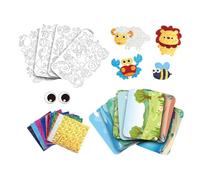 Whnbuij Creative Foil Art - Kit di decorazioni artistiche a forma di animale, per casa, riunioni, lezioni d'arte, aula