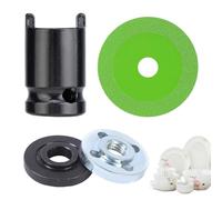 Whnbuij Disco da taglio diamantato in ceramica - Lama per per vetro ultra sottile da 4 pollici con | Lama da taglio per vetro da 3,93 pollici di diametro, 4 lame per sottile in vetroceramica per il