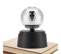 Whnbuij Discoteca Ball - Specchio Disco Ball Light | Decorazione di palla da discoteca rotante | Party discoteca Ball Night Light, Luce di scena di Danza a Batteria per feste a casa,