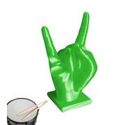 Whnbuij Espositore per bacchette - Supporto per bacchette per batteria | espositore per bacchette | Supporto in resina, decorazione per la stanza, supporto per bacchette per batteria in roccia,