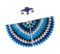 Whnbuij Feathers Uccelli Costumi - piume colorate, tessuto adatto alla pelle | Cape Gradient, costume cosplay animale, accessori per travestimento Halloween, ragazze, ragazzi, sfilata delle fes