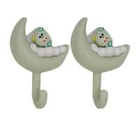 Whnbuij Ganci adesivi da parete a forma di luna e, ganci adesivi da parete per cucina e bagno