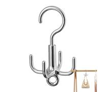 Whnbuij Ganci per borse da armadio, girevole a 360 gradi, con 4 ganci, , per cintura, reggiseno, canottiera, cravatta, sciarpa, borsa