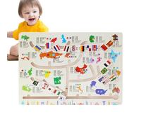 Whnbuij Gioco da tavolo labirinto per l'apprendimento precoce e formatore di pensiero logico, gioco da tavolo da labirinto per abbinare i colori, per bambini oltre i 3 anni, Aula, soggiorno,