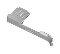 Whnbuij Impugnatura per pollice, supporto per pollice, in lega di alluminio, antigraffio, in silicone, per fotocamera, nero/argento