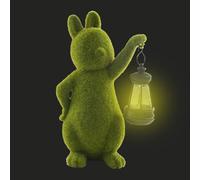 Whnbuij Luci a forma di coniglietto per esterni, statue da giardino, luci decorative per esterni, decorazioni artistiche per esterni, decorazione artistica per prato, cortile