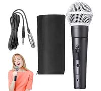 Whnbuij Microfono per musica vocale, microfono vocale dal, microfono vocale dinamico Sm 58, cardioide, con custodia, microfono per migliorare la voce, microfono per cantare con cavo, per donne e