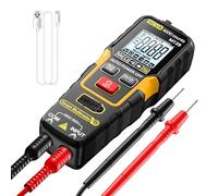 Whnbuij Multimetro digitale tester, tester di corrente intelligente 4000 conti, multimetro automatico, per elettricista, circuito, tensione, capacità, resistenza, auto, casa, industria