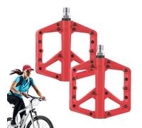 Whnbuij Pedali per mountain bike piatti, antiscivolo, pedane colorate per ciclismo, antiruggine, impermeabili, per bici elettriche pieghevoli da strada, montagna, città