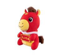 Whnbuij Peluche a forma di cavallo di - Figura fortunata del Capodanno cinese | Bambola mascotte zodiaco 2026 | per adulto, bambino, amico, famiglia, comodino, divano, decorazione, soggiorno,