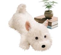 Whnbuij Peluche Per Cane | Cuscino Abbracciabile Cucciolo Giocattolo Tenero | Cane Sdraiato Morbido Cuscino - per Bambini Ragazze Compleanno Natale Scuola Casa Scrivania Divano Auto