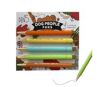 Whnbuij Penne divertenti per adulti, set di penne a e scrittura leggere, creative e portatili, colori vivaci, penne nere per diari e appunti